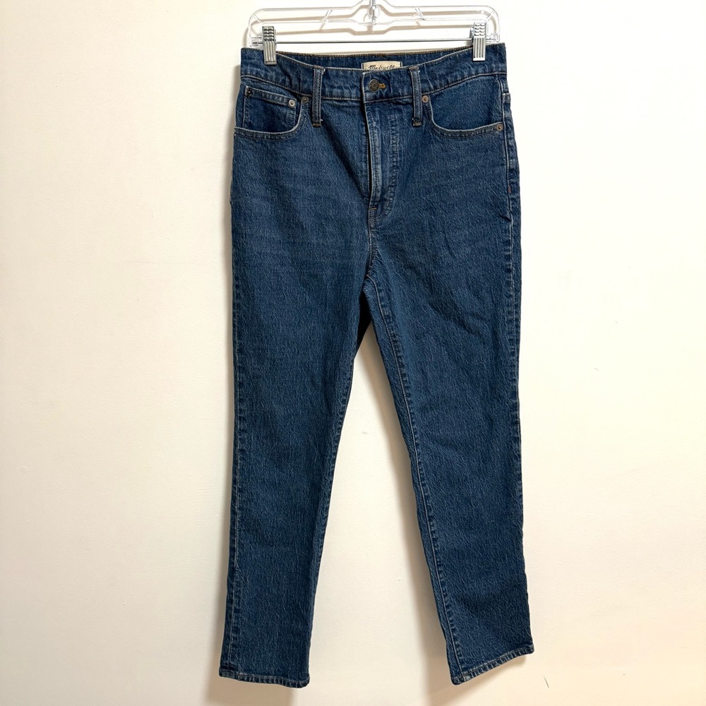 Madewell Perfect Vintage Straight Leg Jeans Medium Wash